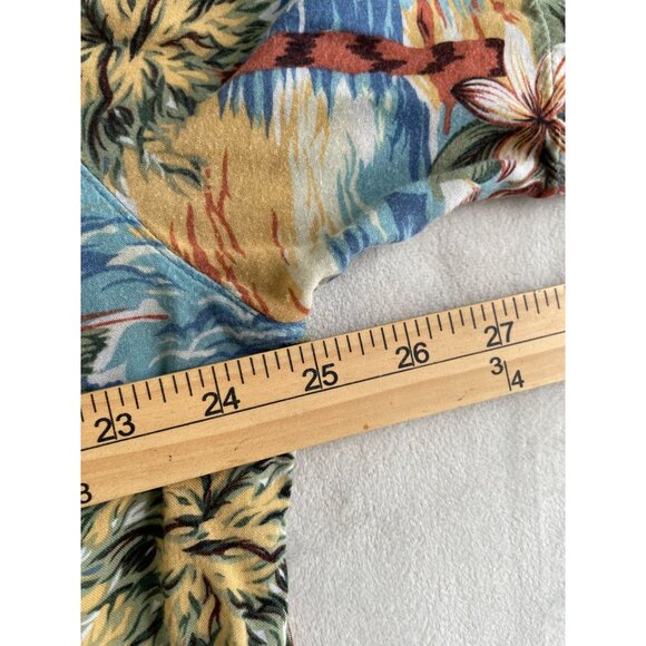 Island Shores XL Hawaiian Bahama Shirt Tropical Palm Trees & Flowers Button-Up - Picture 3 of 10